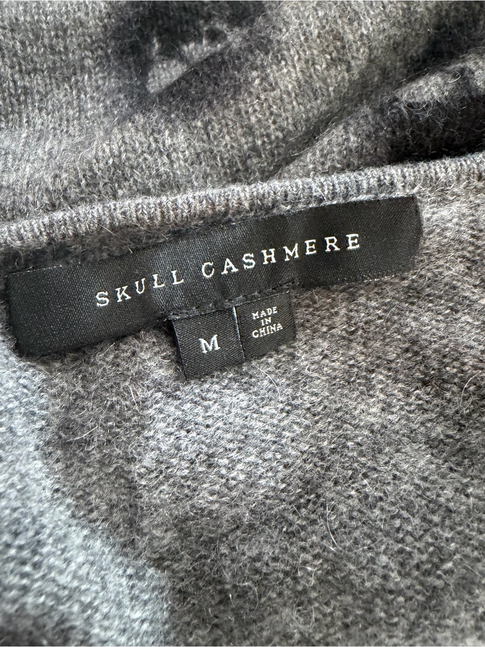 Skull Cashmere Cashmere Skull Print Cardigan - Small Flaw - Picture 11 of 11